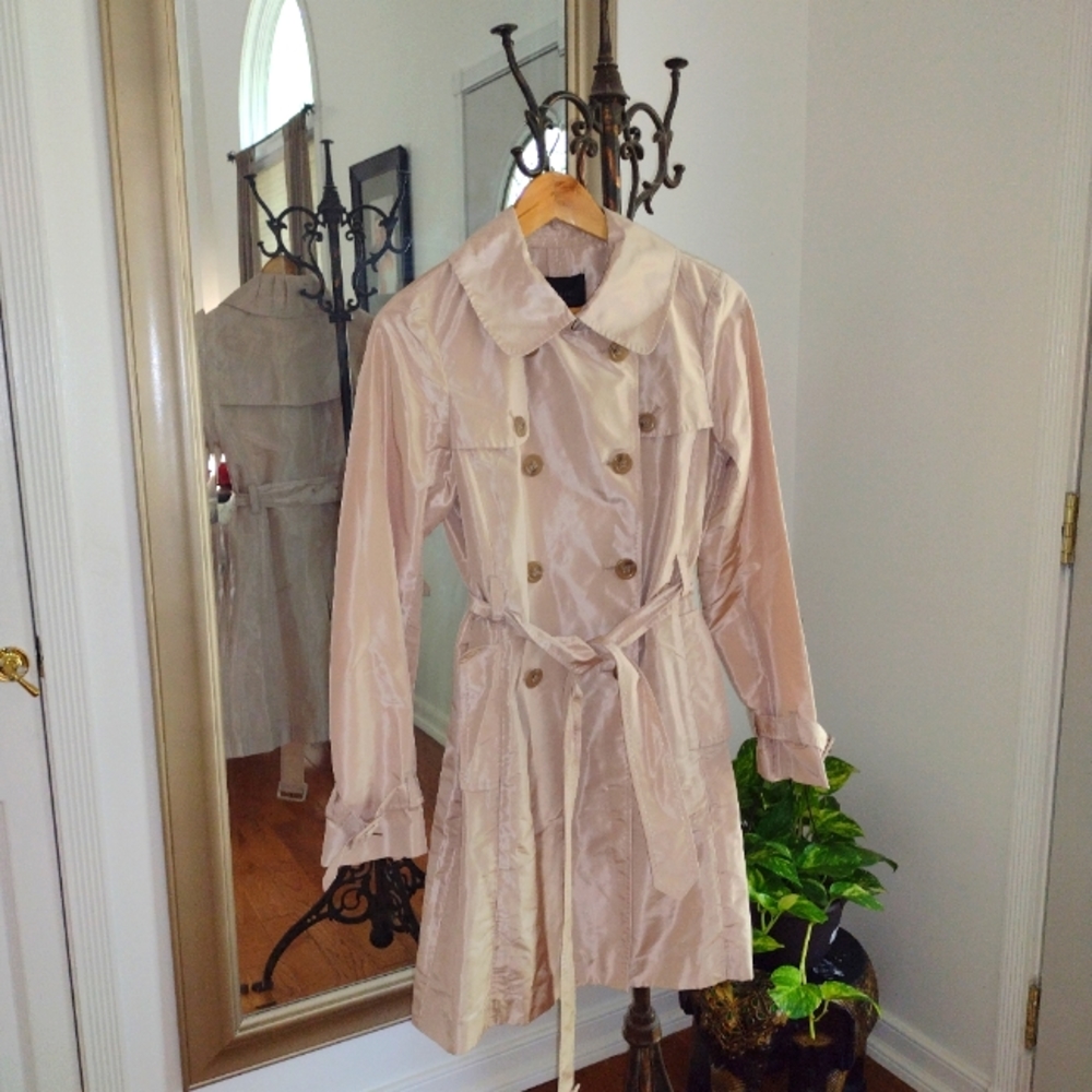 NWT J. Crew Collection Silk Taffeta Trench Small 4